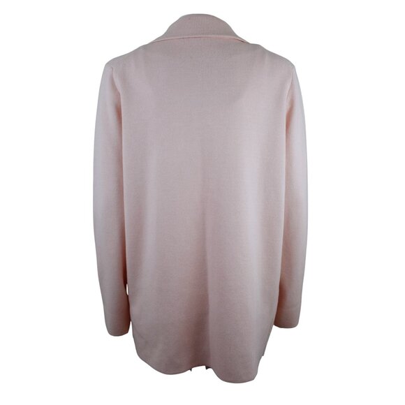 Magaschoni Pink Cotton Wool Blend Open Cardigan Blazer Jacket - Picture 5 of 7